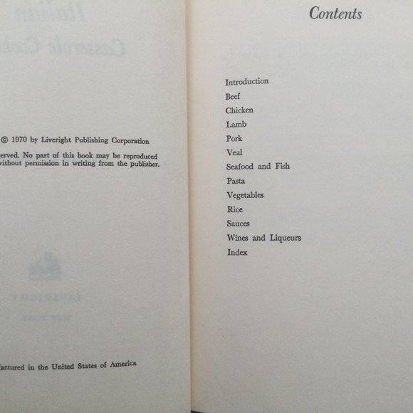 ITALIAN COOKBOOK VINTAGE 1970 - Picture 5 of 8